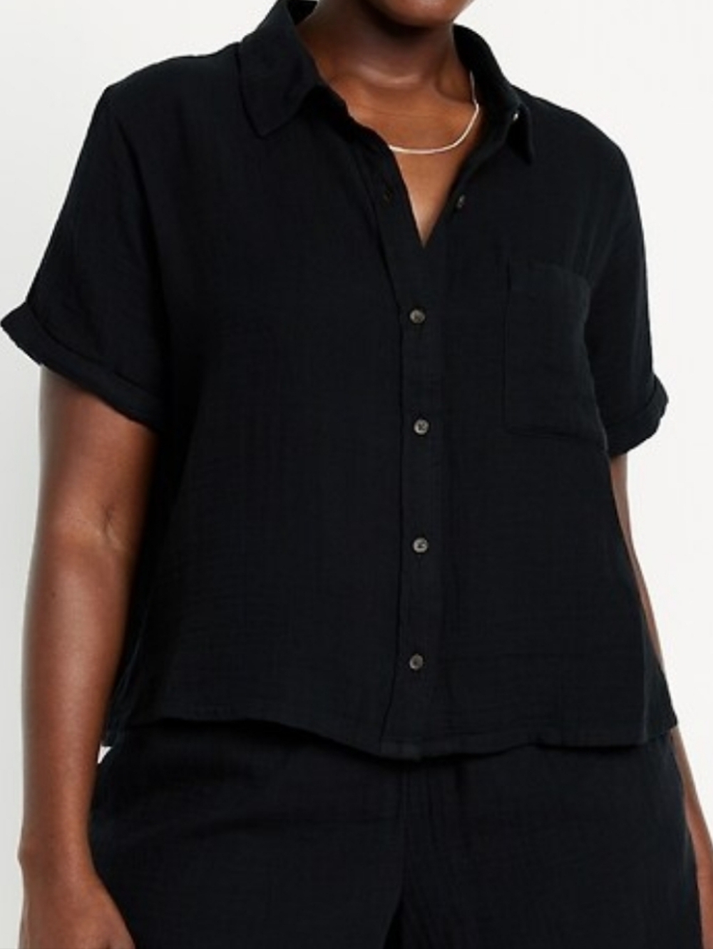 ON Crinkle Gauze Camp Shirt